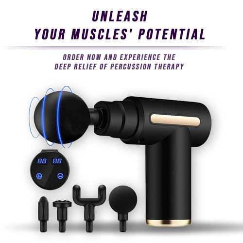 Muscle Massage Gun — Deep Tissue Percussion Therapy, 6 Speeds