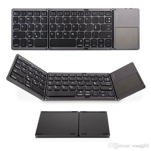 Portable Foldable Bluetooth Keyboard — Compact Wireless Mini Design