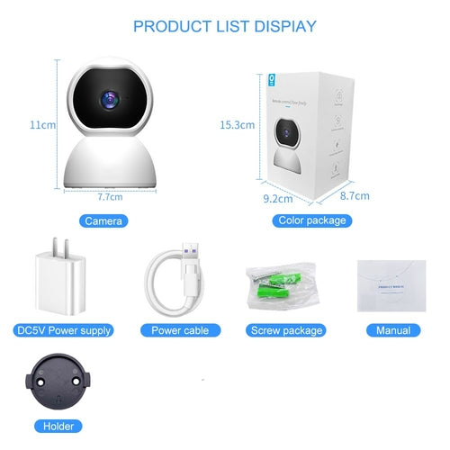 Smart Indoor Security Camera — 1080P HD, Night Vision & Two-Way Audio