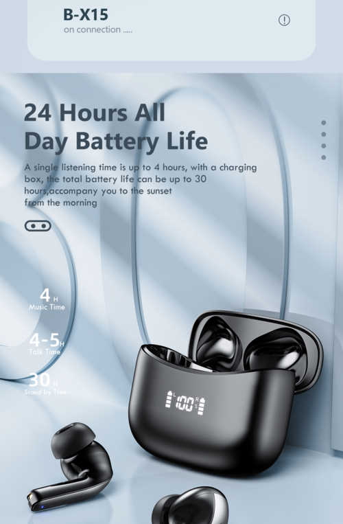TWS Bluetooth 5.0 LED Earbuds — Compatible with iPhone & Huawei