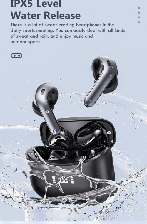 TWS Bluetooth 5.0 LED Earbuds — Compatible with iPhone & Huawei