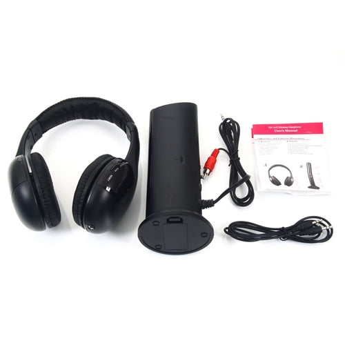 5-in-1 Wireless Headphones — Compatible with MP3, PC & TV