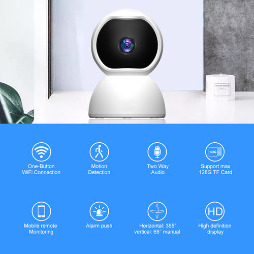 Smart Indoor Security Camera — 1080P HD, Night Vision & Two-Way Audio