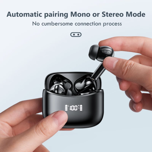 TWS Bluetooth 5.0 LED Earbuds — Compatible with iPhone & Huawei