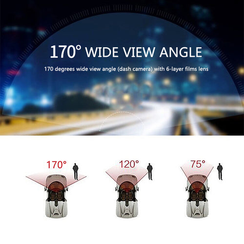 Dual Lens Dash Camera — 1080P Full HD, Front & Rear Recording