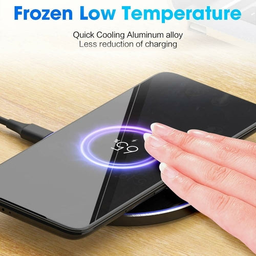 30W Wireless Charging Pad — Ultra-Thin, USB-C, iPhone 15 Compatible