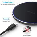 30W Wireless Charging Pad — Ultra-Thin, USB-C, iPhone 15 Compatible