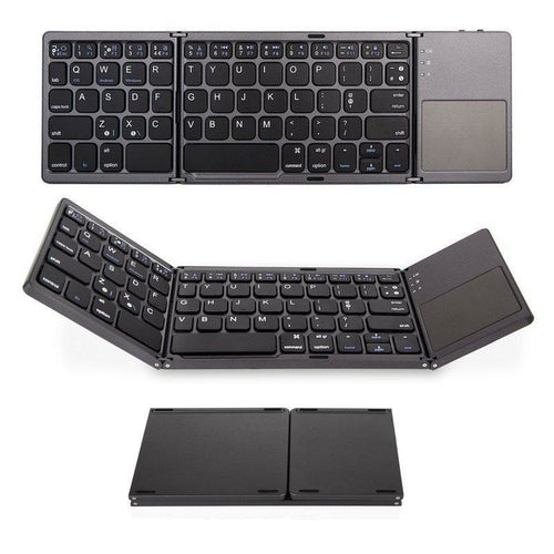 Portable Foldable Bluetooth Keyboard — Compact Wireless Mini Design
