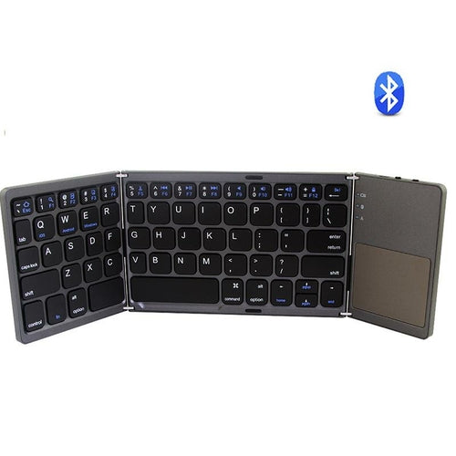 Portable Foldable Bluetooth Keyboard — Compact Wireless Mini Design
